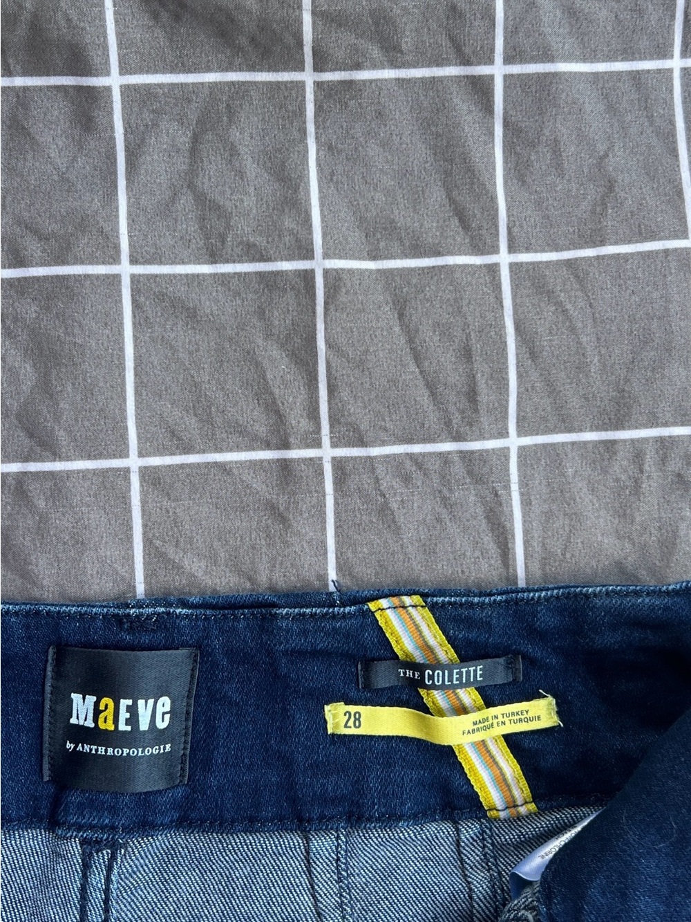 Anthropologie Maeve High-Rise Jeans - Dark Blue